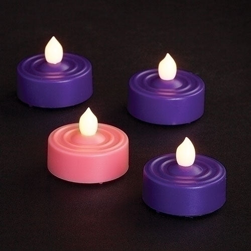 4 Piece Set of LED Advent Tea Lights