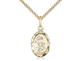 Oval Guardian Angel Medal