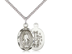 Miraculous Medal on 18" Chain