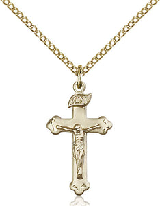 Sterling Silver Crucifix on 18" Stainless Chain 0669