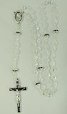 Blue Czech Crystal Multi Faceted 5mm Rosary