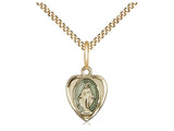 Blue Miraculous Heart Medal