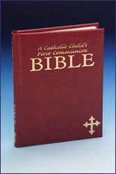 A Catholic Child's First Communion Bible - Maroon