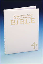 A Catholic Child's First Communion Bible - White