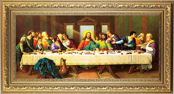 THE LAST SUPPER FRAMED PRINT - ZABATERI – St. Anthony's Book THE LAST SUPPER FRAMED PRINT - ZABATERI – St. Anthony's Book