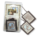 Brown 100% Wool Scapular