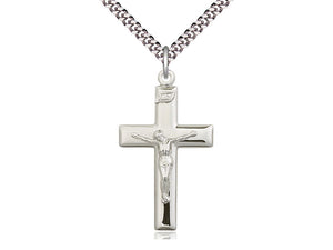 Crucifix in Sterling Silver, Gold Filled