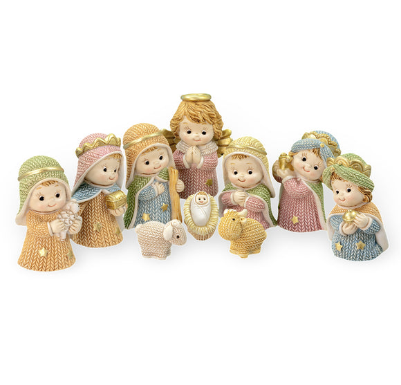 Nativity Set Pastel Colors