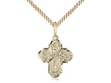 Four Way Cross Necklace