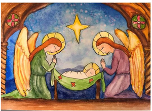 Children's Rosary Christmas Card (Box of 25)