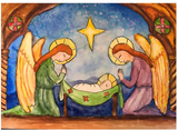 Children's Rosary Christmas Card (Box of 25)