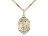 Oval Guardian Angel w/ Child Medal