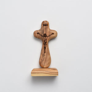 Laser 4" Comfort Crucifix w/base