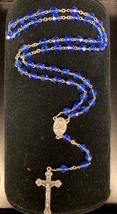 Blue Crystal Jerusalem Rosary