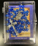 Blue Crystal Jerusalem Rosary