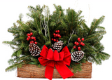 Cemetery Blankets & Boxwood Christmas Tree