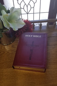 Fireside Catholic Companion Bible Large Print Burgundy