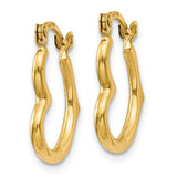 14kt Heart Shaped Earrings