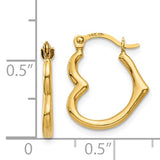 14kt Heart Shaped Earrings